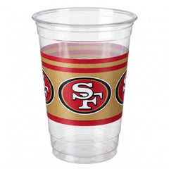 San Francisco 49ers NFL Plastic Cups, 25-Pack