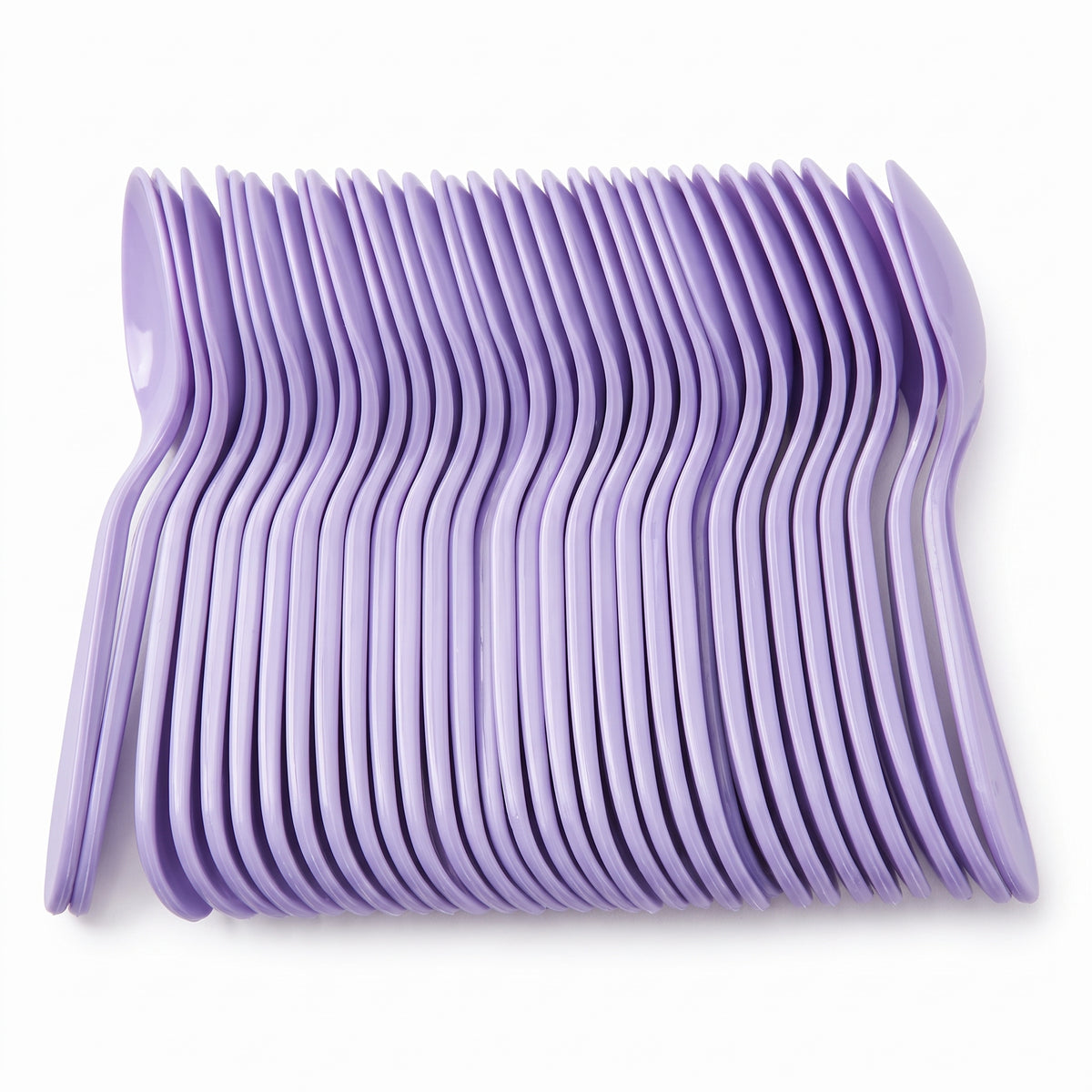 Lavender Plastic Spoons - 7.5 in. - 50 Pack