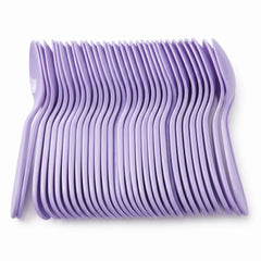 Lavender Plastic Spoons - 7.5 in. - 50 Pack