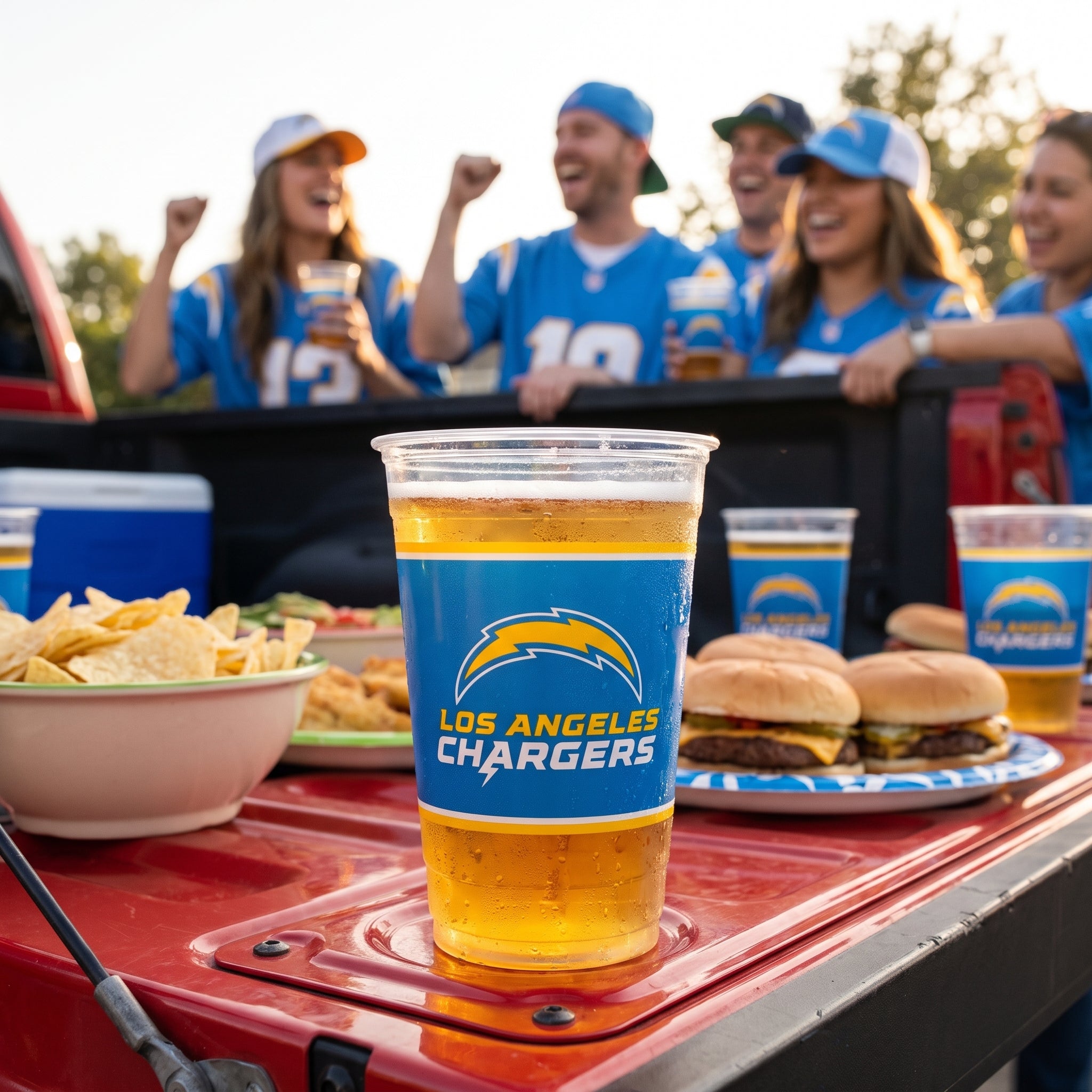Los Angeles Chargers 16 oz. Plastic Cups - 25 Pack