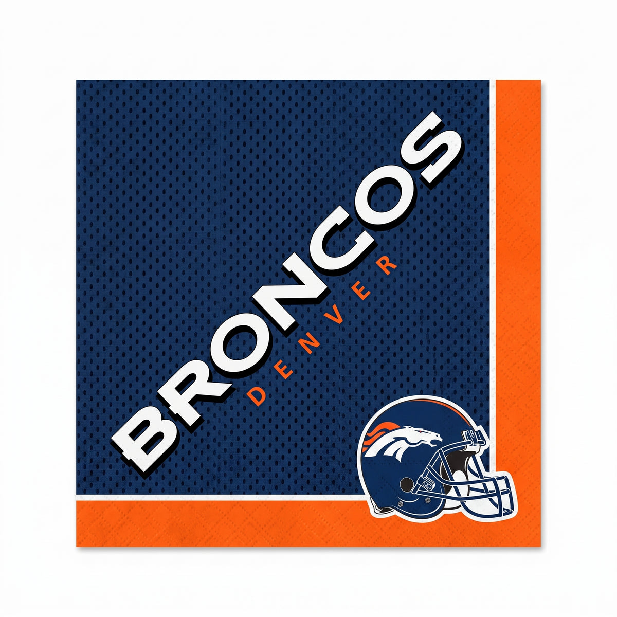Denver Broncos NFL Lunch Napkins - 6.5 In. x 6.5 In.