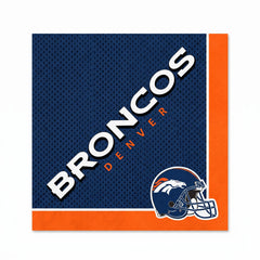 Denver Broncos NFL Lunch Napkins - 6.5 In. x 6.5 In.