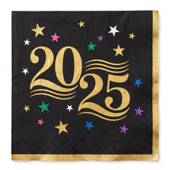 Starlight New Year's Eve 2025 Lunch Napkins - 6.5 In. x 6.5 In. - 40 Pack