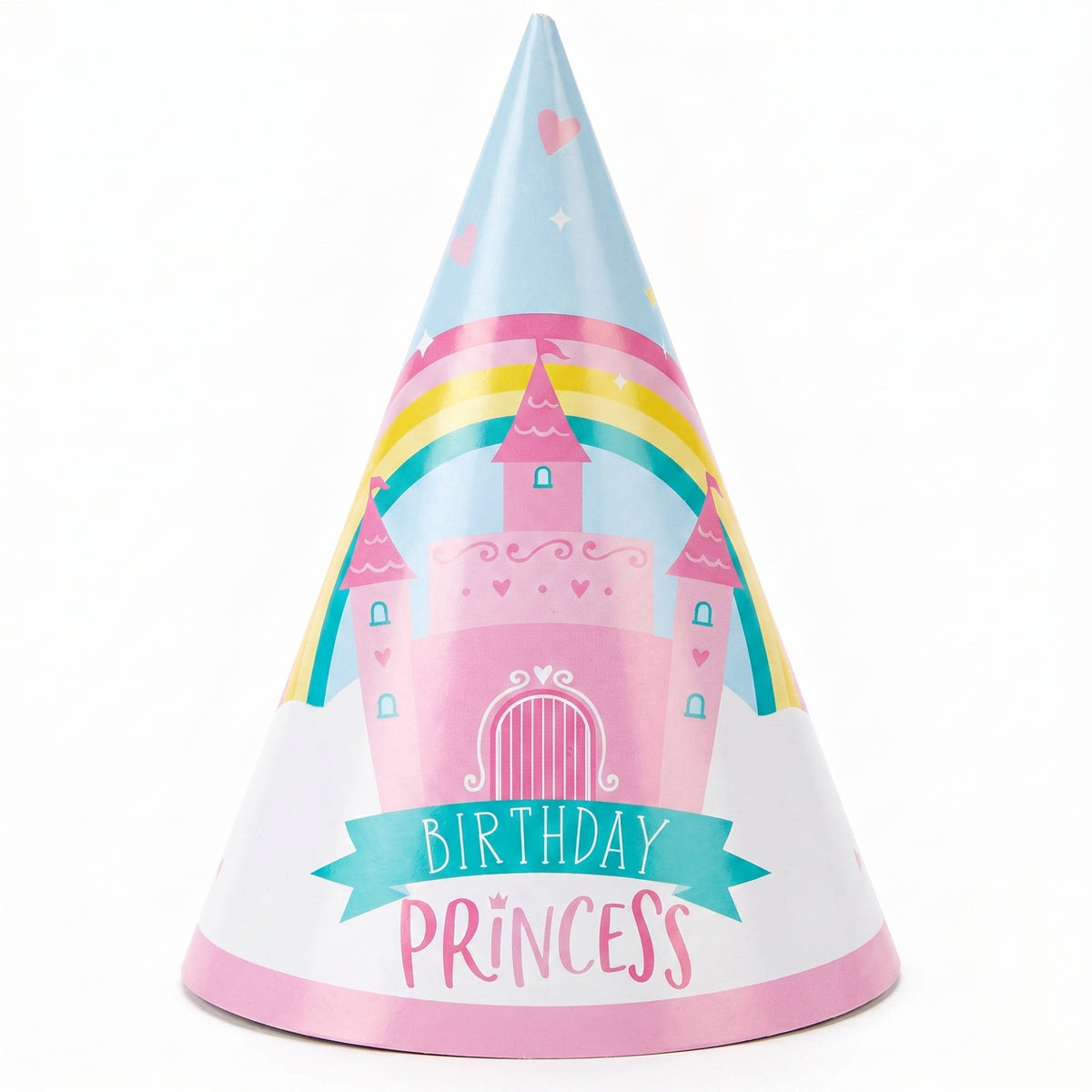 Princess Castle Cone Birthday Hat
