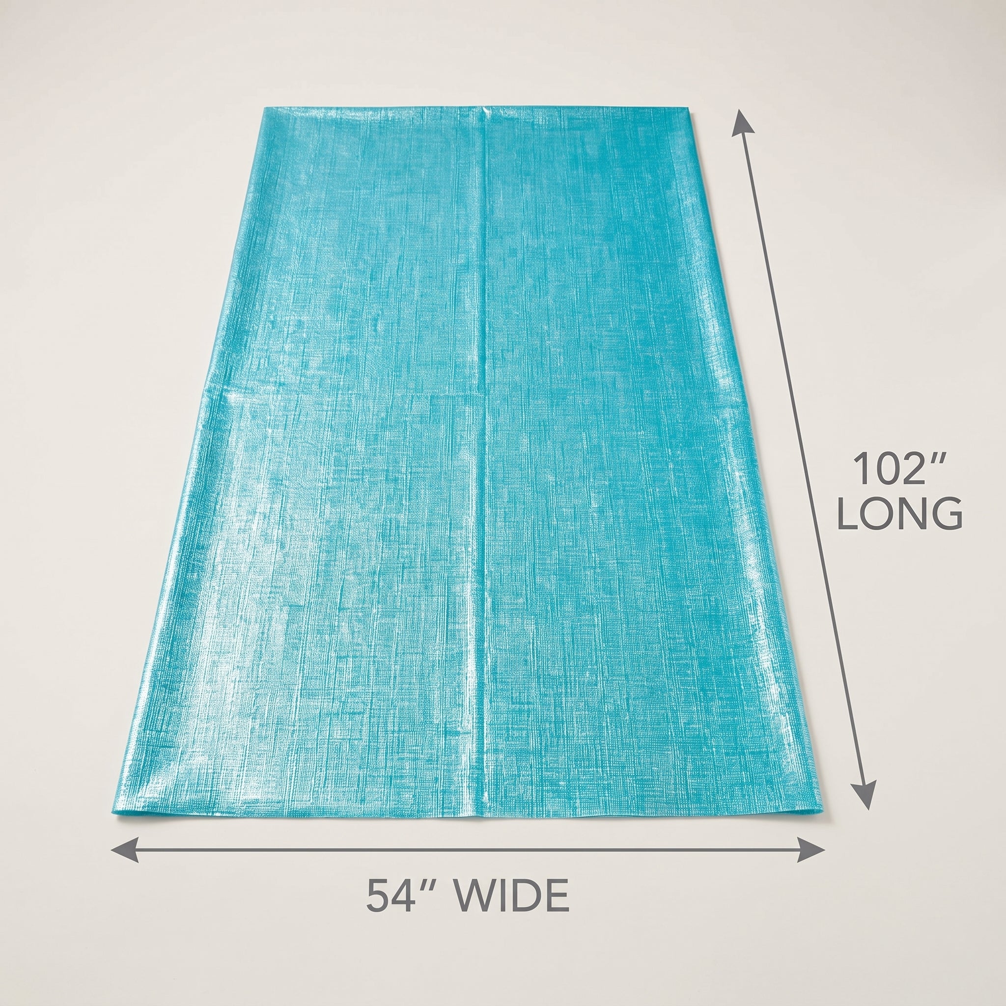 Dazzler Blue Opalescent Reusable Table Cover, 54" x 102"