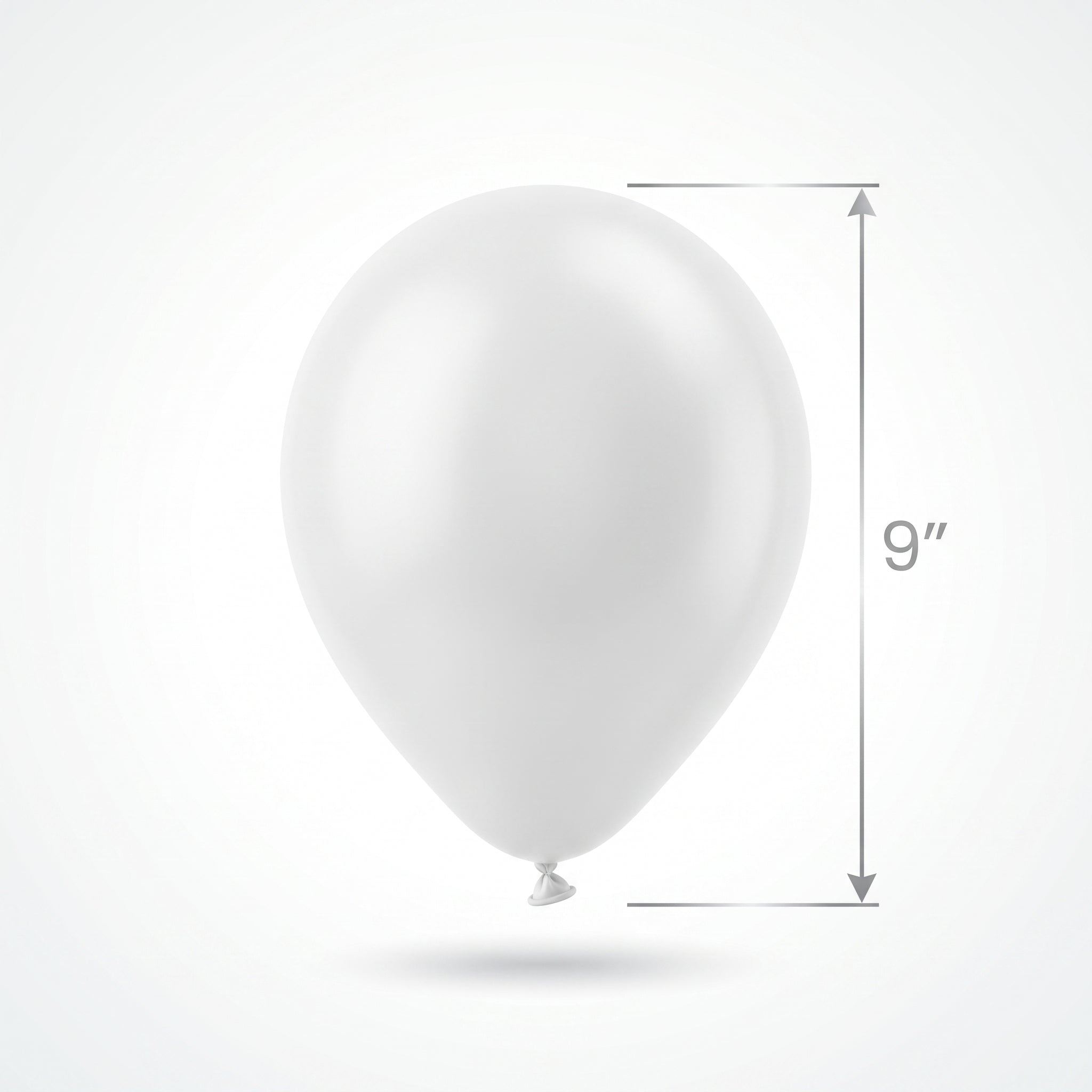 Classic White Latex Balloons, 9-Inch, 20-Pack