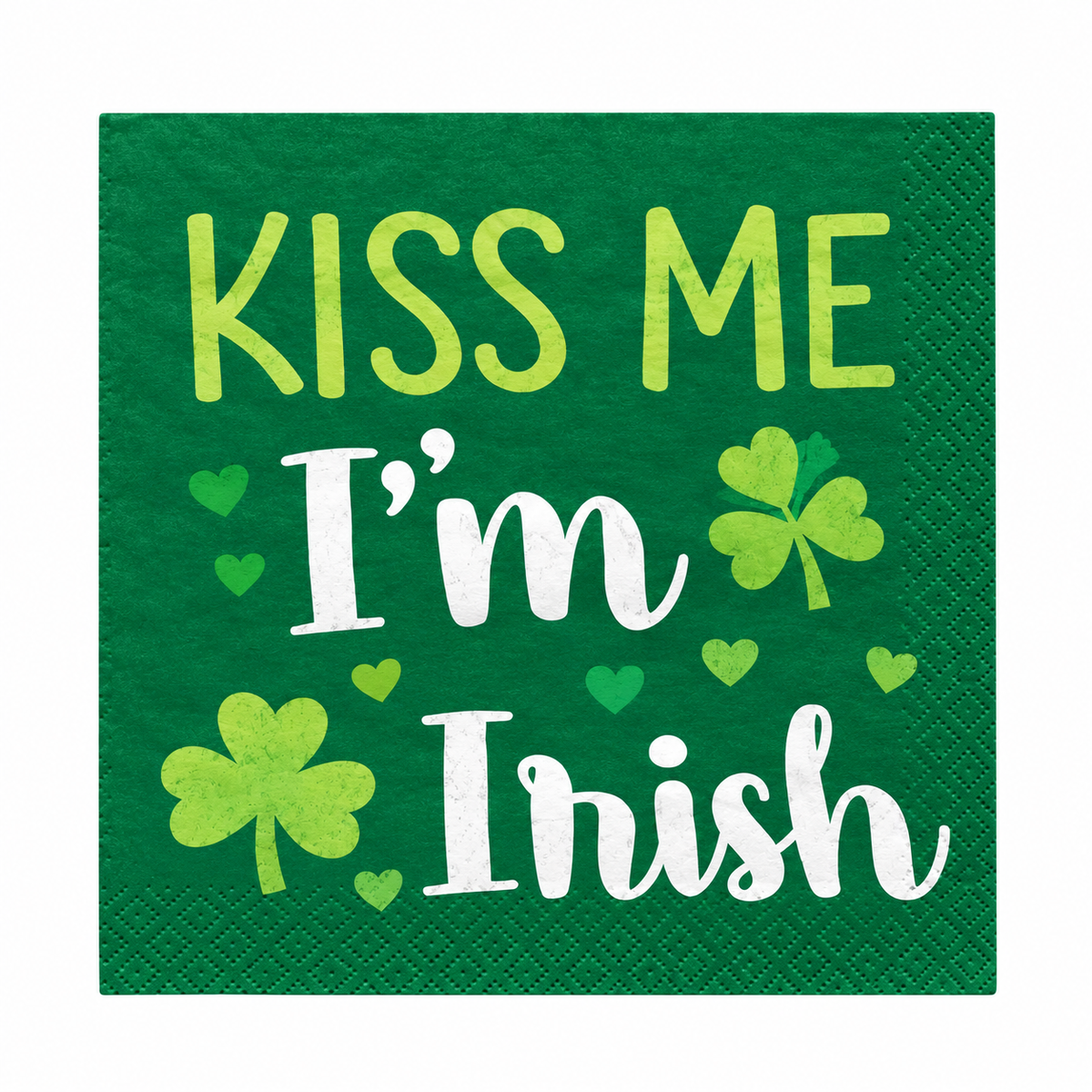 St. Patrick's Day Irish Blessings Beverage Napkins - 5 In. X 5 In.