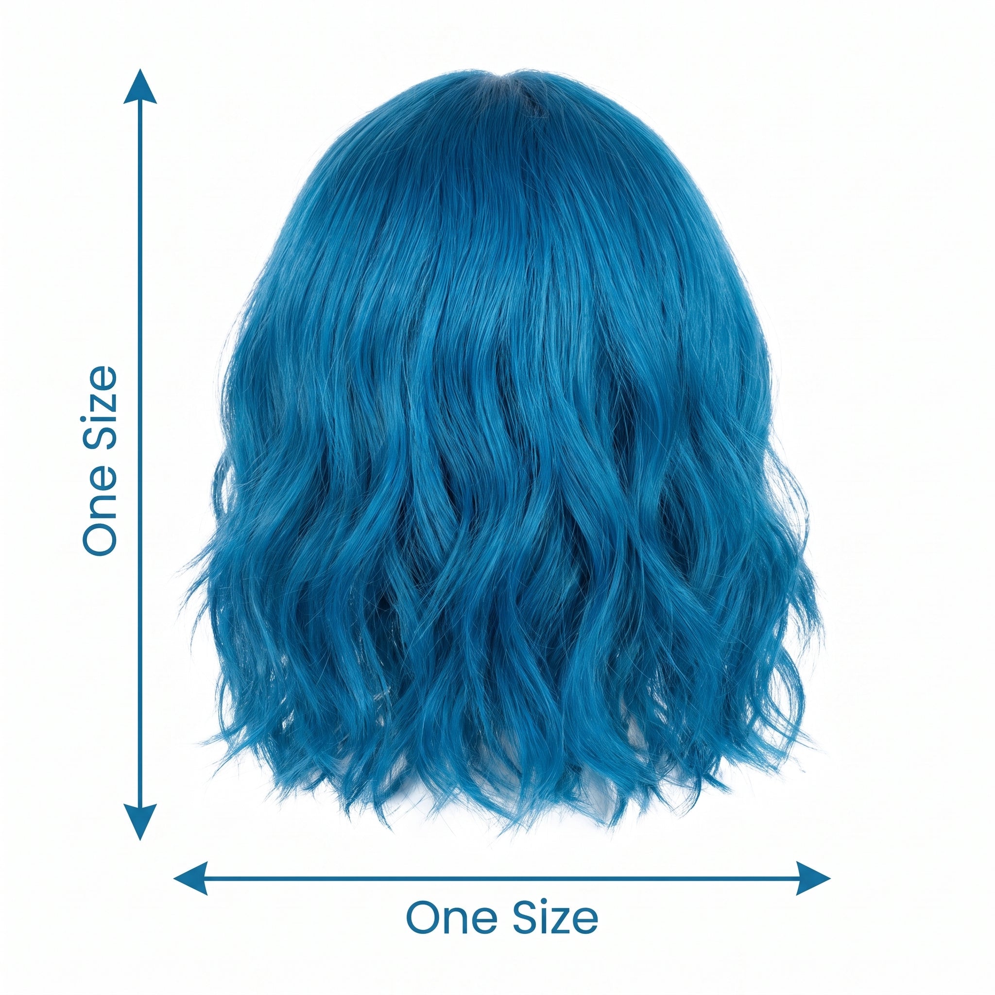 Vibrant Marine Blue Body Wave Wig