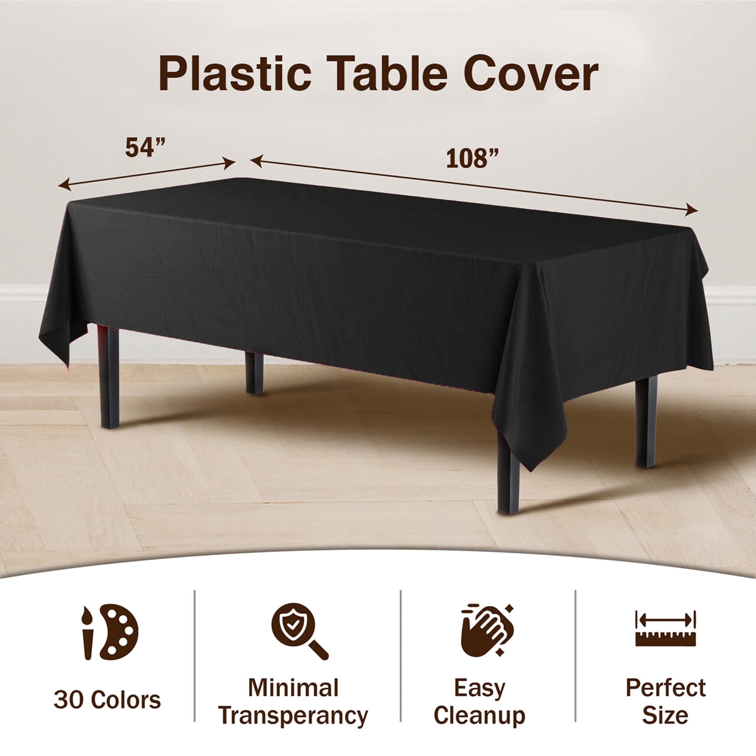 Black Table Cover