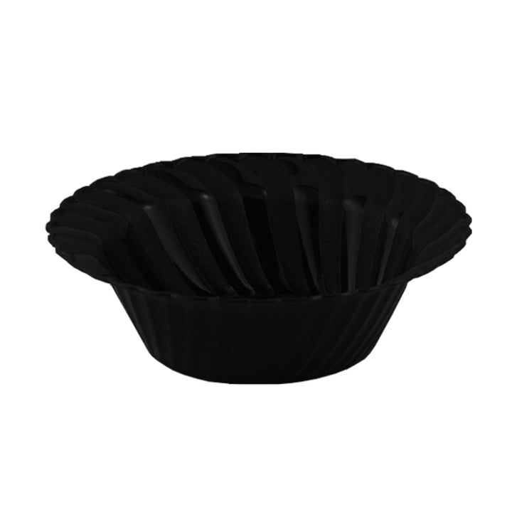 5 Oz. Black Fluted Bowls | 18 Count