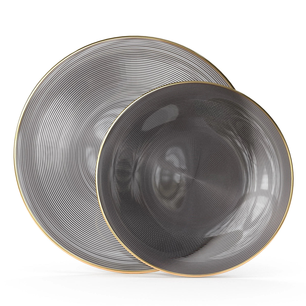 7 Inch and 10 Inch Luster Plate Combo 15|15 - Smoke