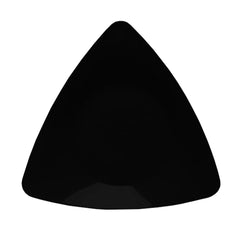 9 In. Black Triangle Plates | 10 Count