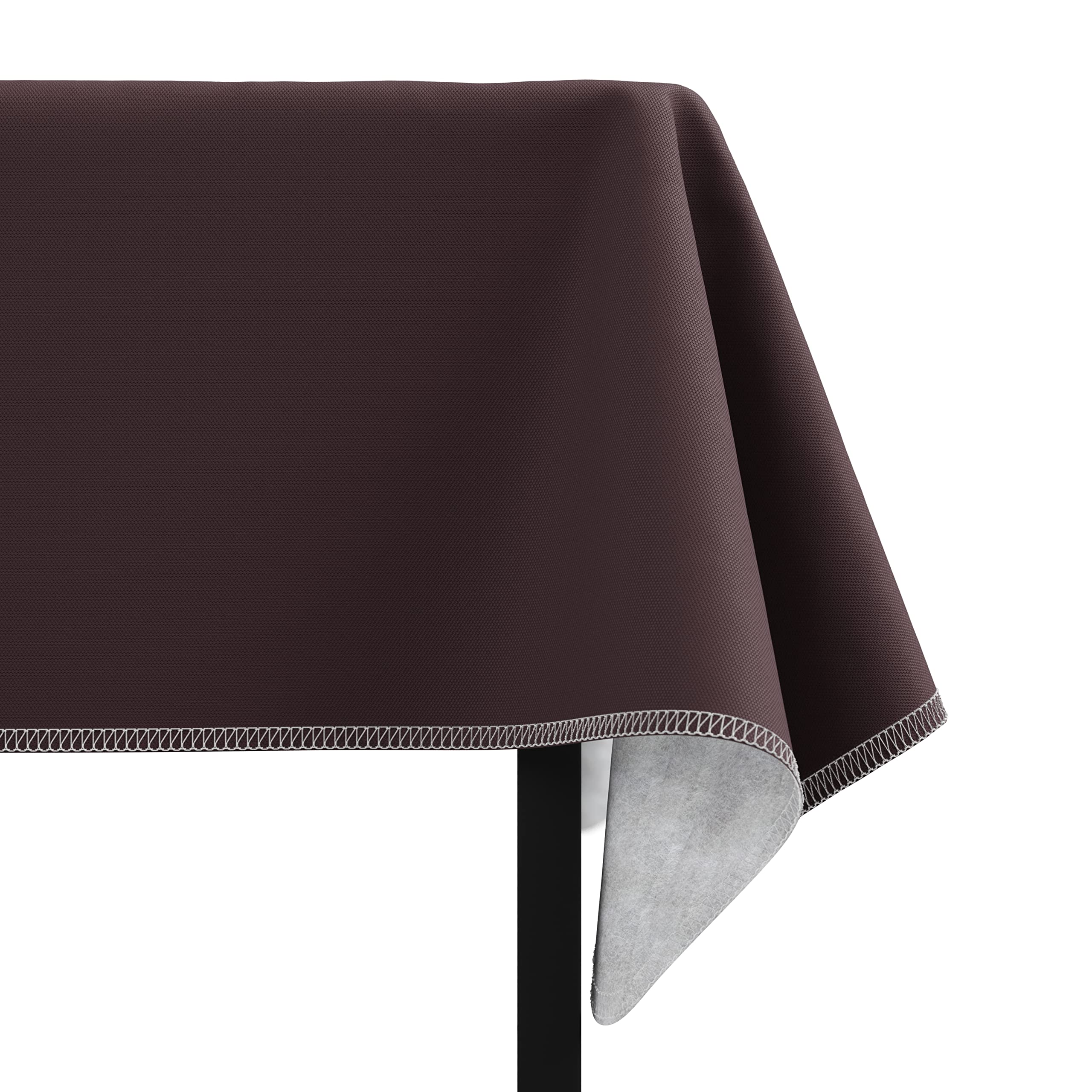 Brown Flannel Backed Table Cover 54 In. x 108 In.