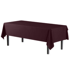 Premium Brown Plastic Table Covers | 6 Pack