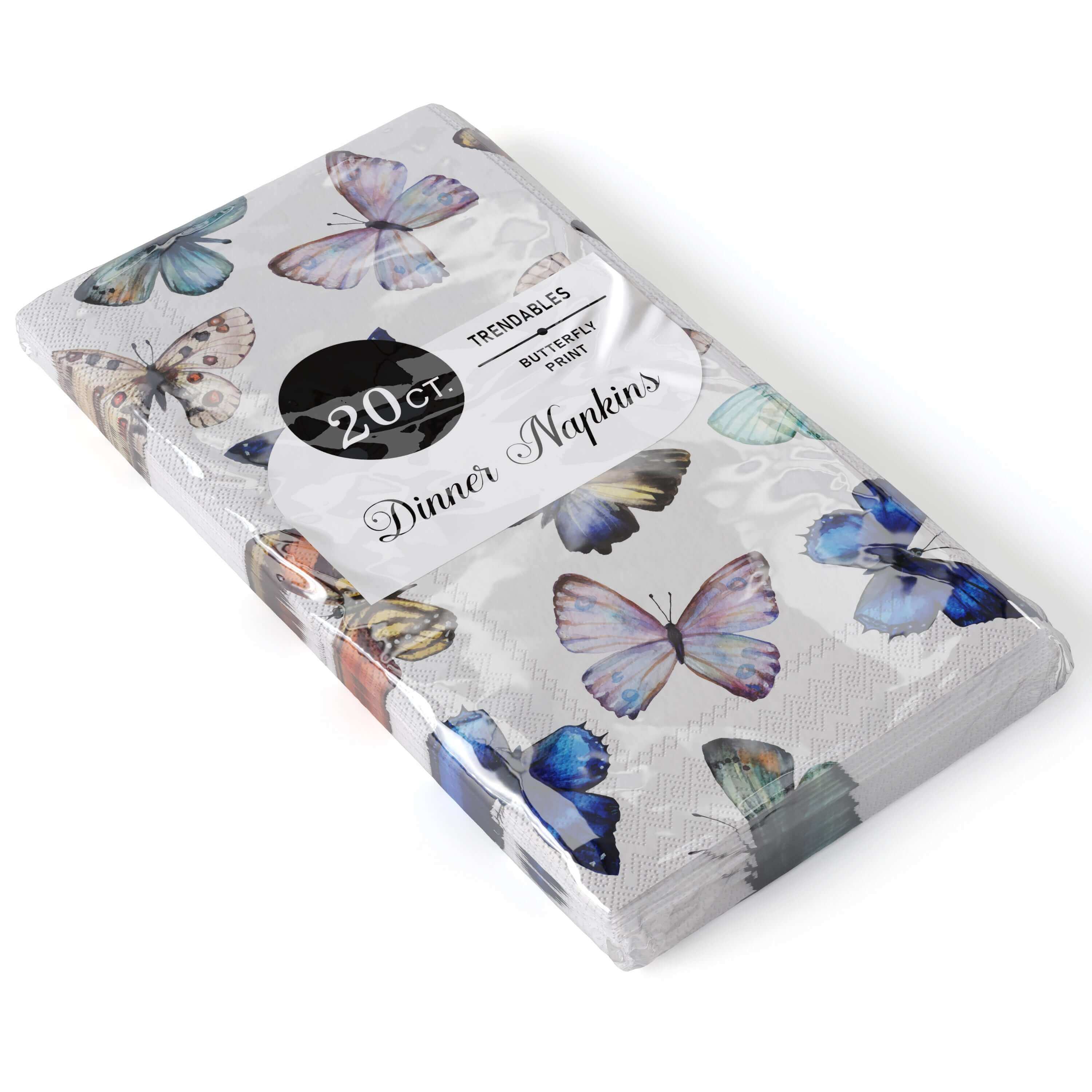 Butterfly Print Luncheon Napkin | 20 Count