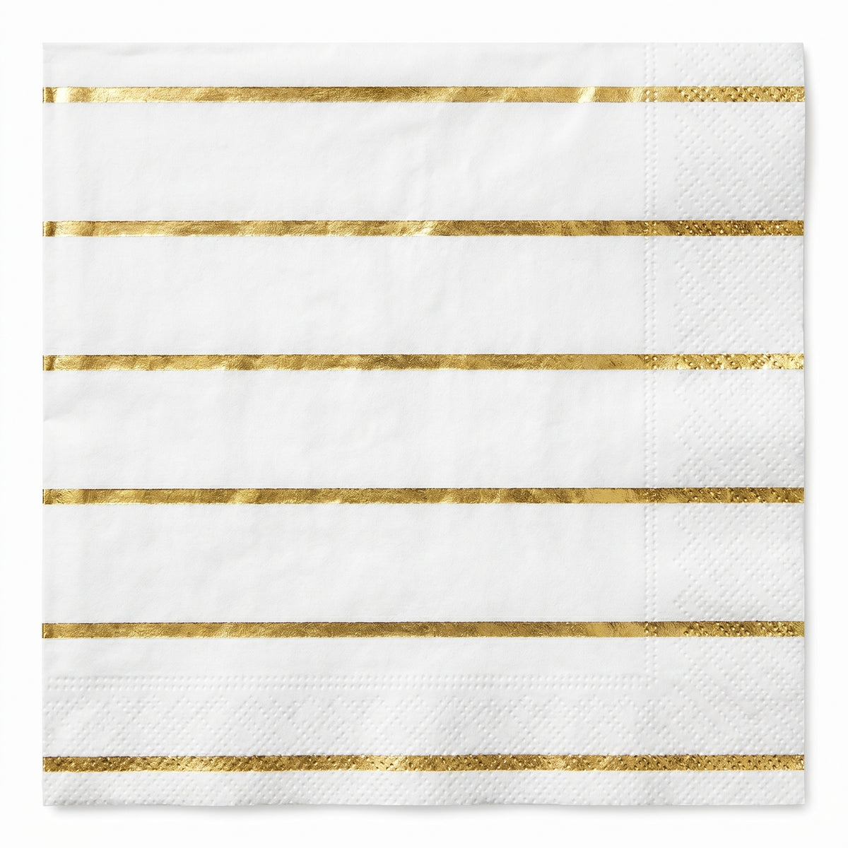 Elegant Gold Motif Luncheon Napkins - 6.5 In. X 6.5 In.