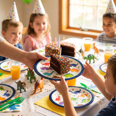 Dino Adventure 8.5" Round Paper Plates - 8 Count