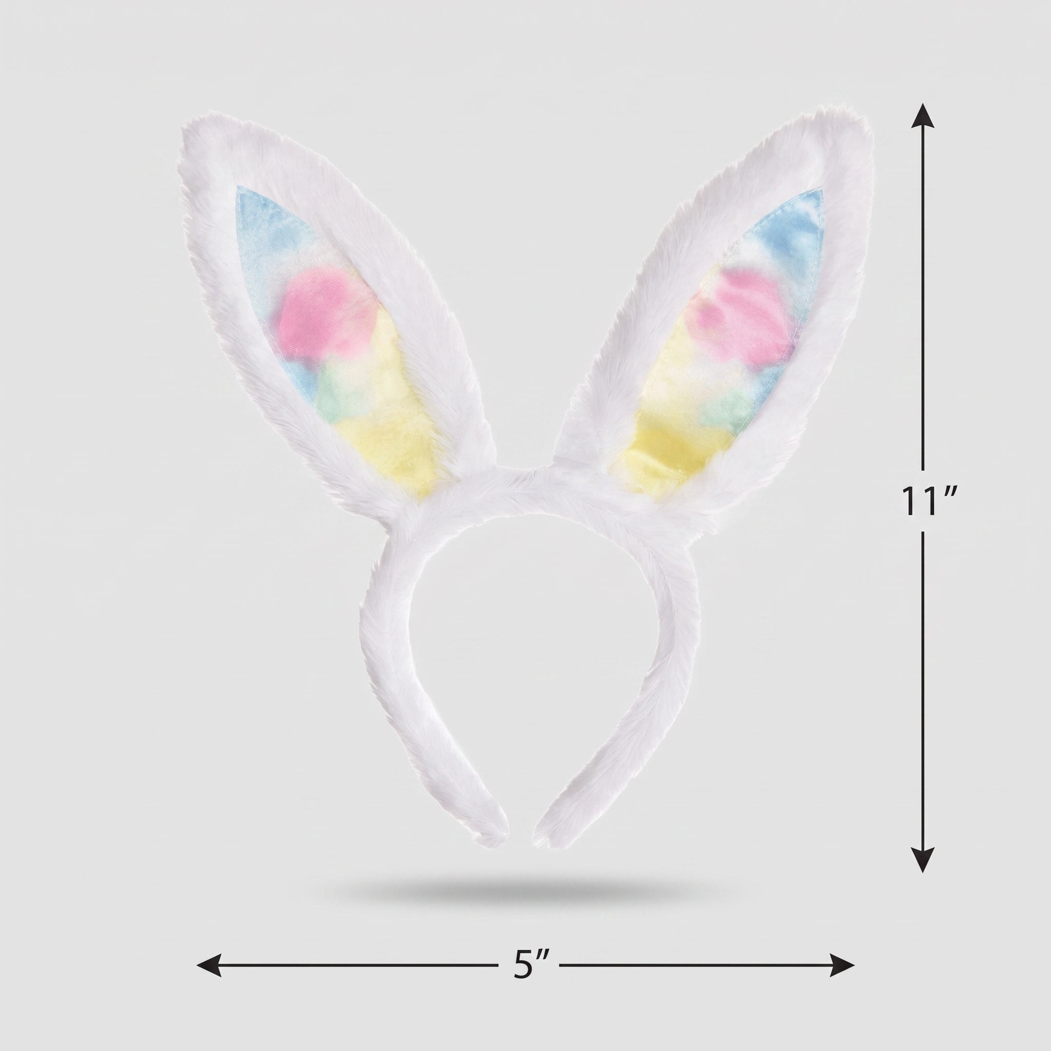 Rainbow Easter Bunny Ears Headband
