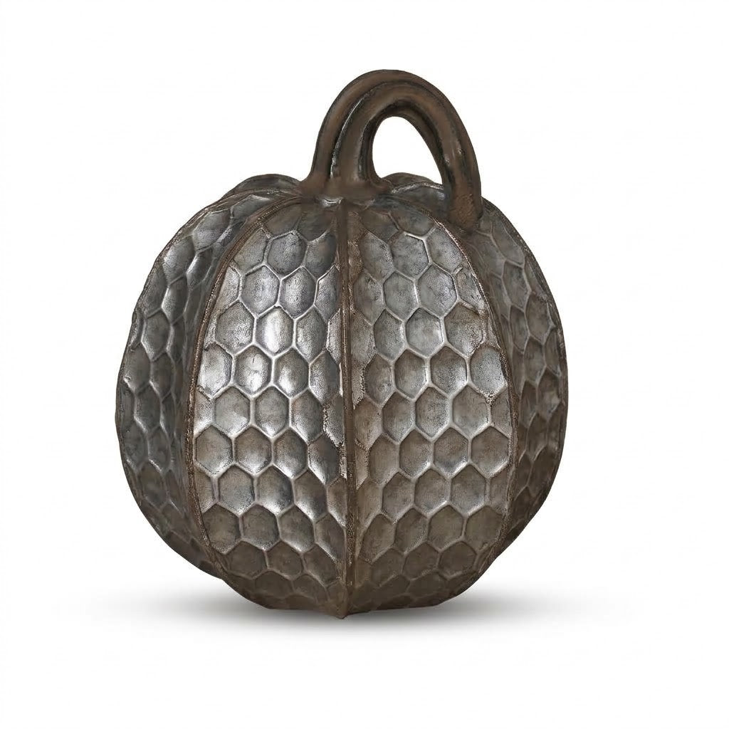 Metallic Pumpkin Halloween Tabletop Decoration