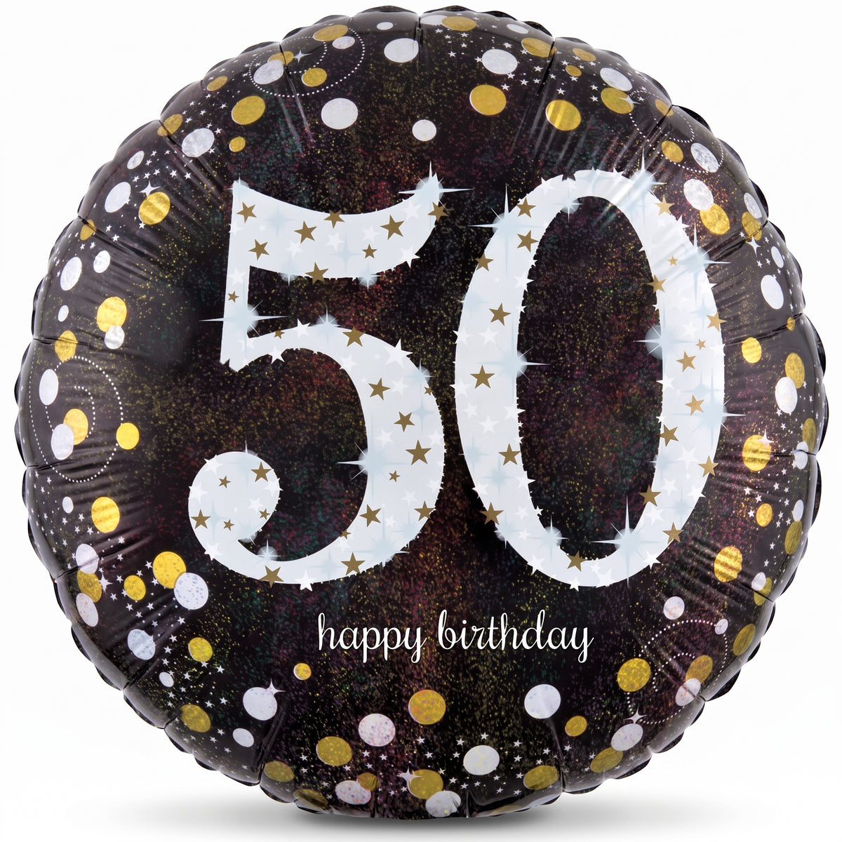 Sparkling 50th Birthday Foil Balloon - 18 Inch