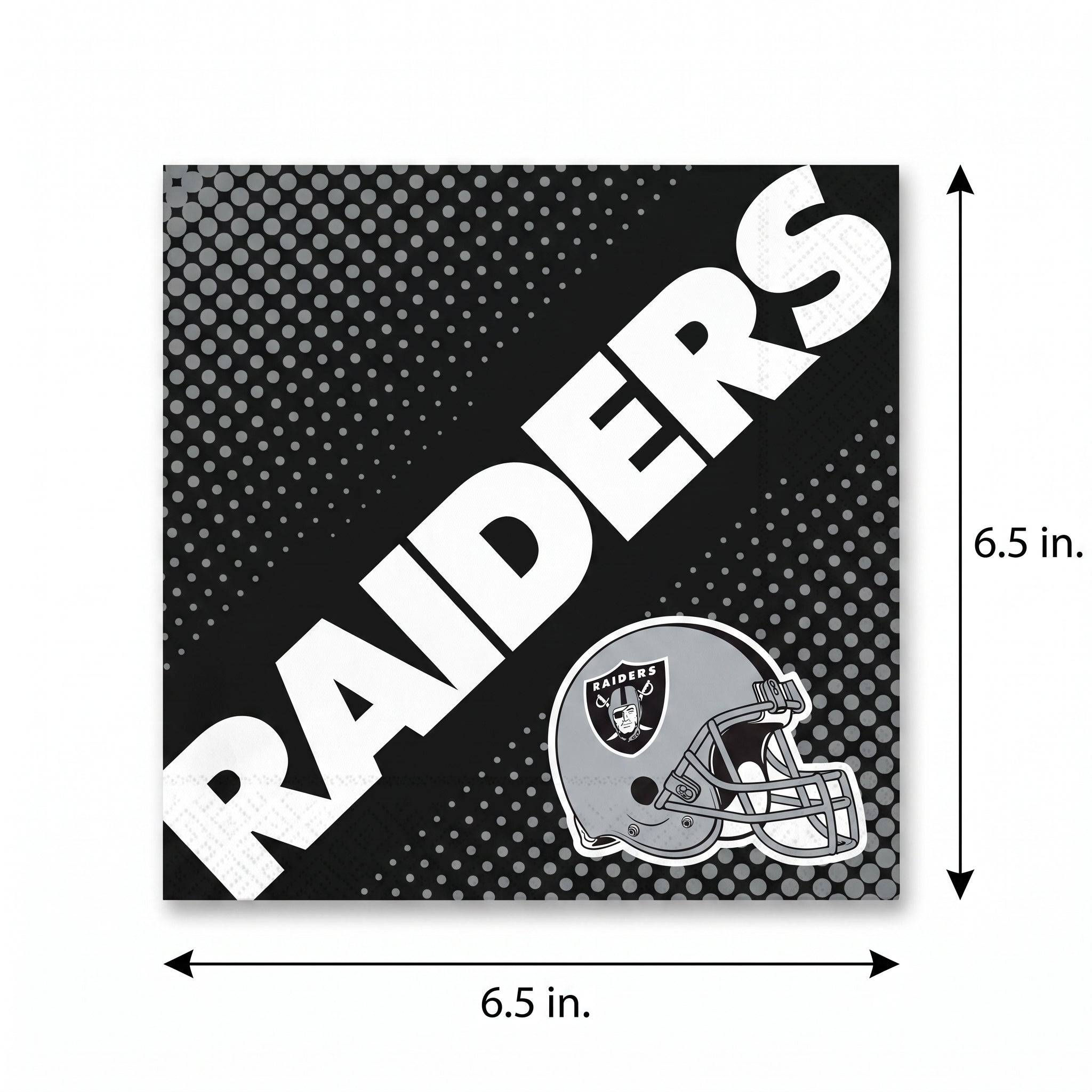 NFL Las Vegas Raiders Luncheon Napkins - 6.5 In. x 6.5 In.