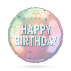 Pastel Dream Happy Birthday Orbz Balloon