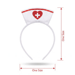 Mini Nurse Hat Headband Costume Accessory