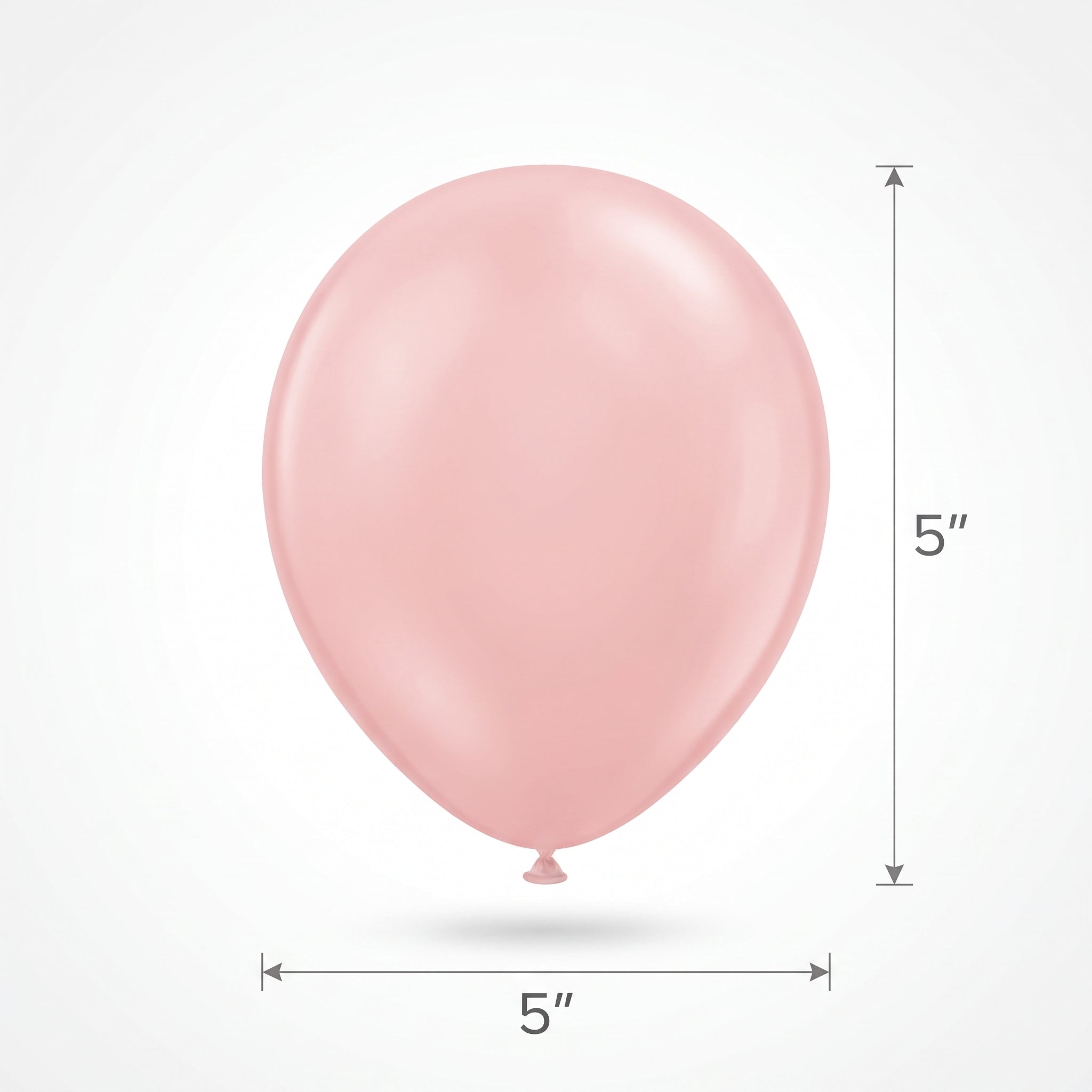 Luxaire Premium Blush Pink Latex Balloons, 5-Inch, 50 Pack