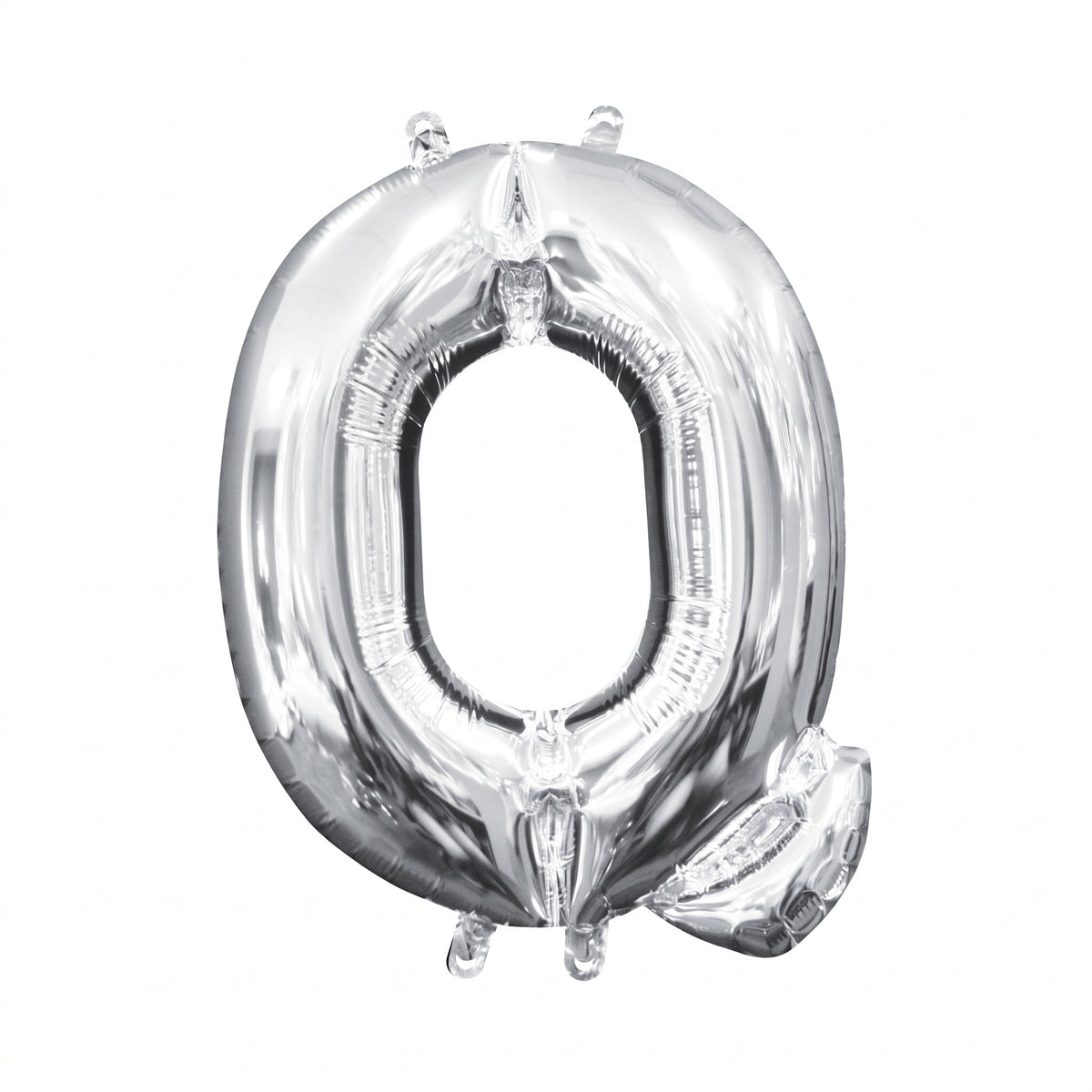 Silver Foil Letter Balloon "Q" - Air Filled