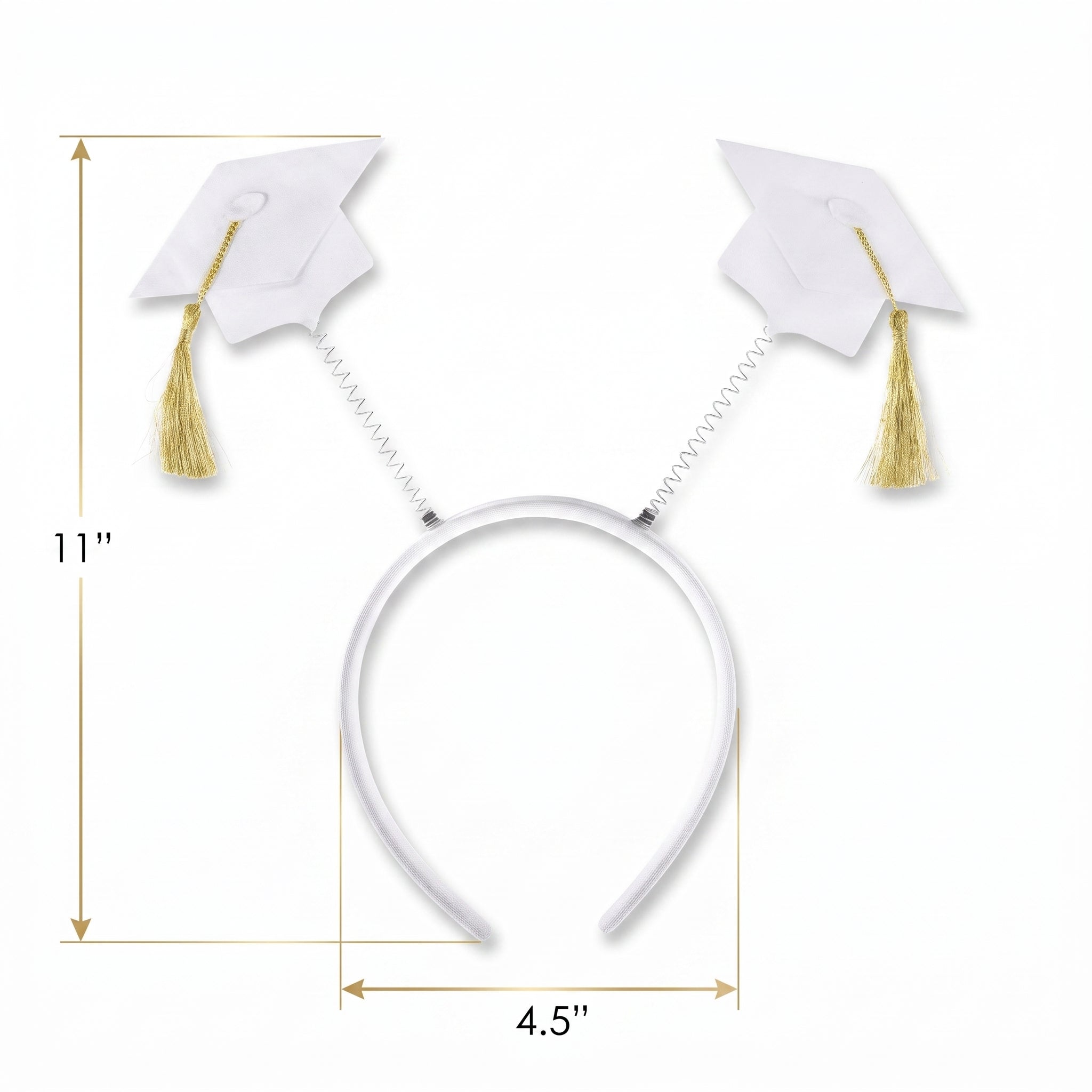 White Graduation Cap Headbopper
