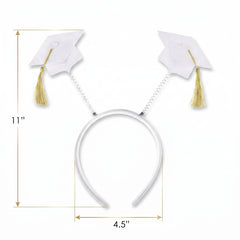 White Graduation Cap Headbopper