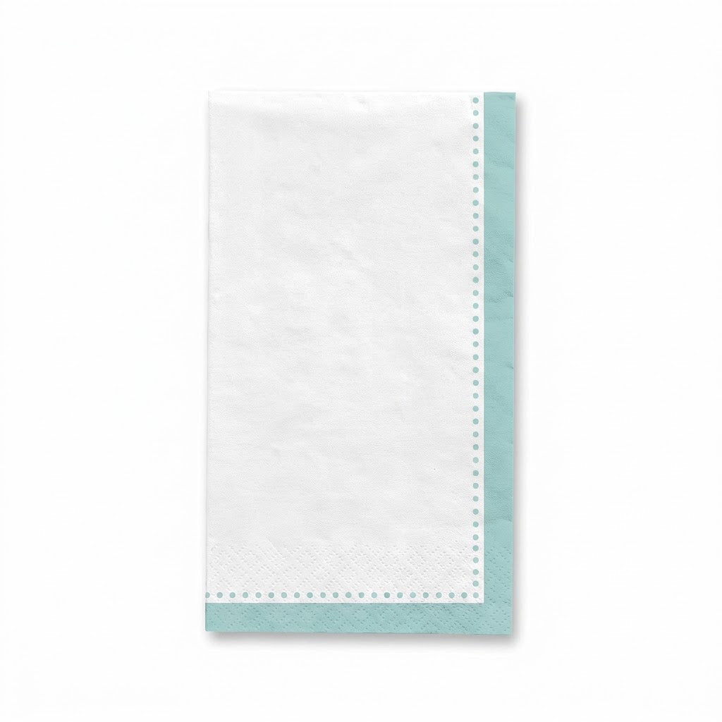 Premium Robin's Egg Blue Guest Towel Napkins - 20 Count