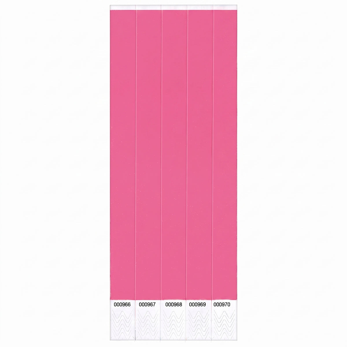 Solid Pink Event Wristbands - 500 Pack