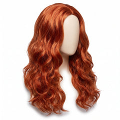 Vibrant Red Long Wavy Wig - Perfect Costume Accessory
