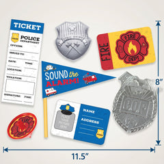 First Responders "Sound the Alarm" Mega Mix Party Favor Pack, 48 Pieces