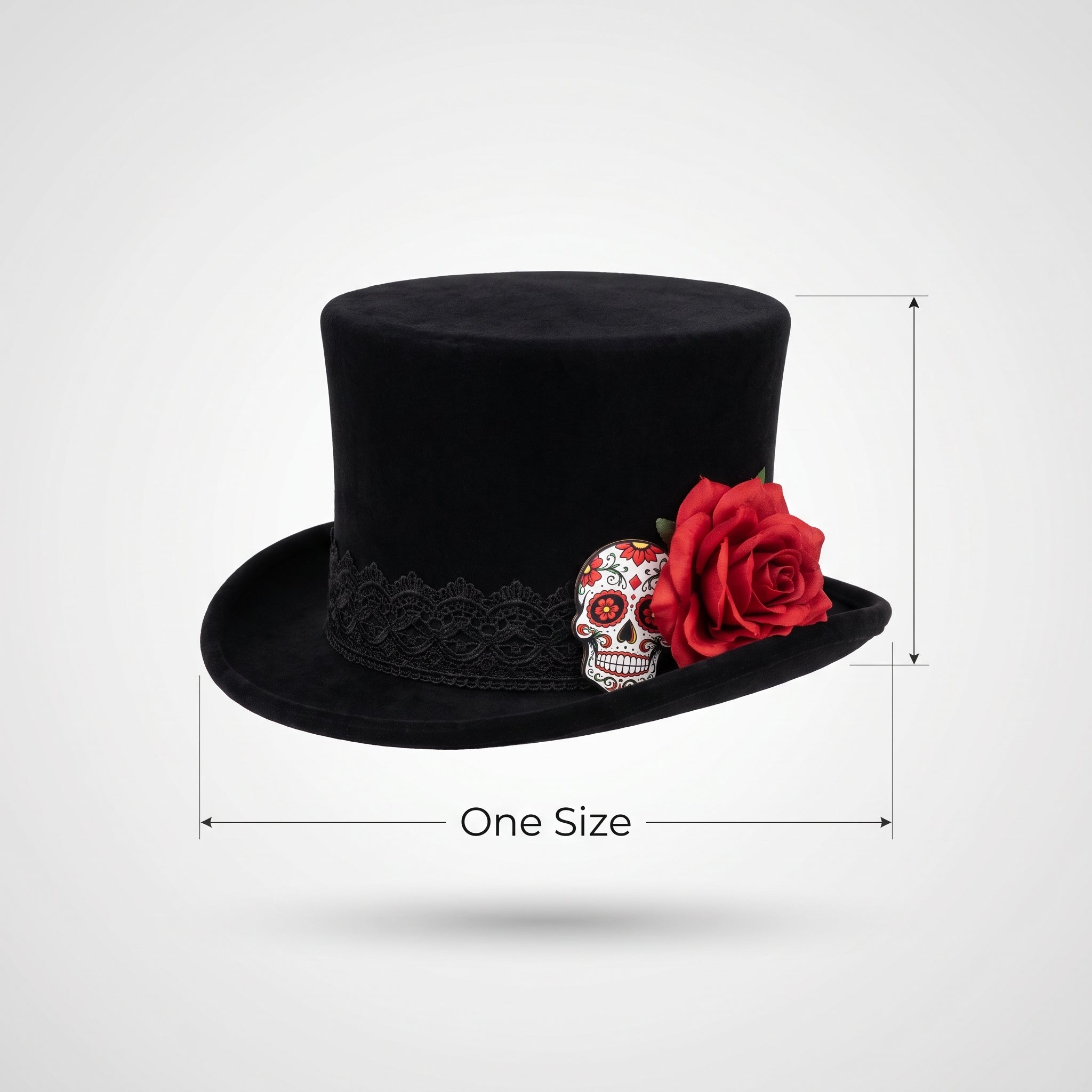 Men's Day of the Dead Top Hat