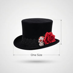 Men's Day of the Dead Top Hat