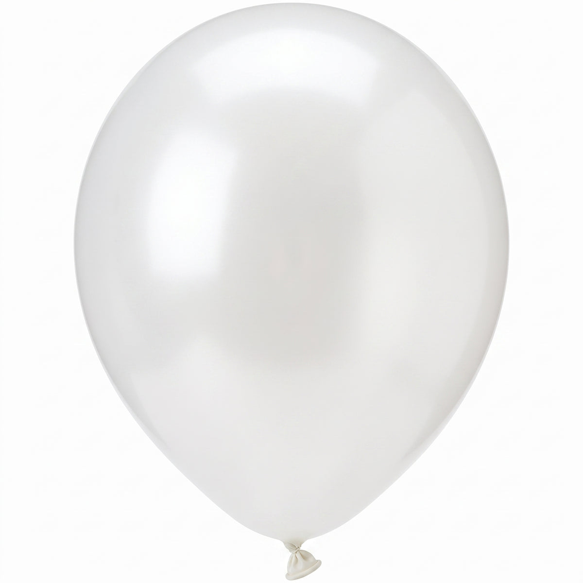 White Pearl 12" Latex Balloons - 72 Pack