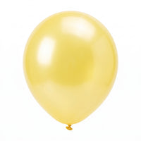 Pearl Yellow Latex Balloons - 12 In. | 15 Count