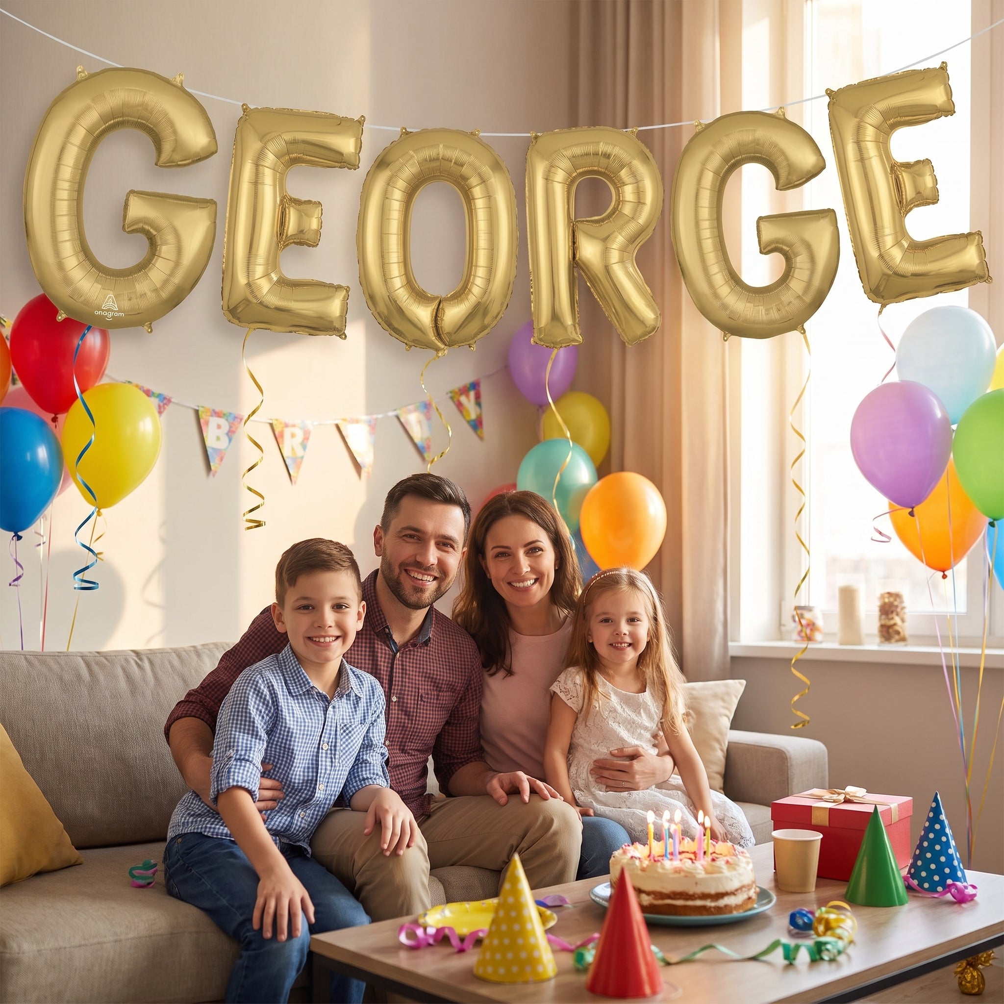 Gold Letter G Foil Balloon - Metallic Birthday Decor