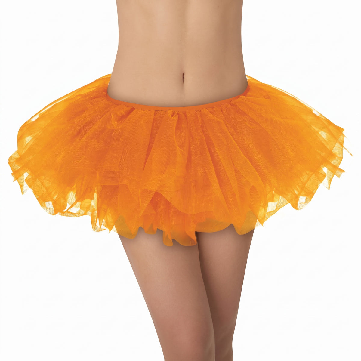 Vibrant Orange Tulle Tutu Skirt – Glows Under Black Light