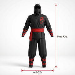 Ninja Assassin Men's Plus XXL Halloween Costume
