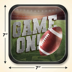 Go Fight Win Football Dessert Plates, 18-Pack - 7 in.