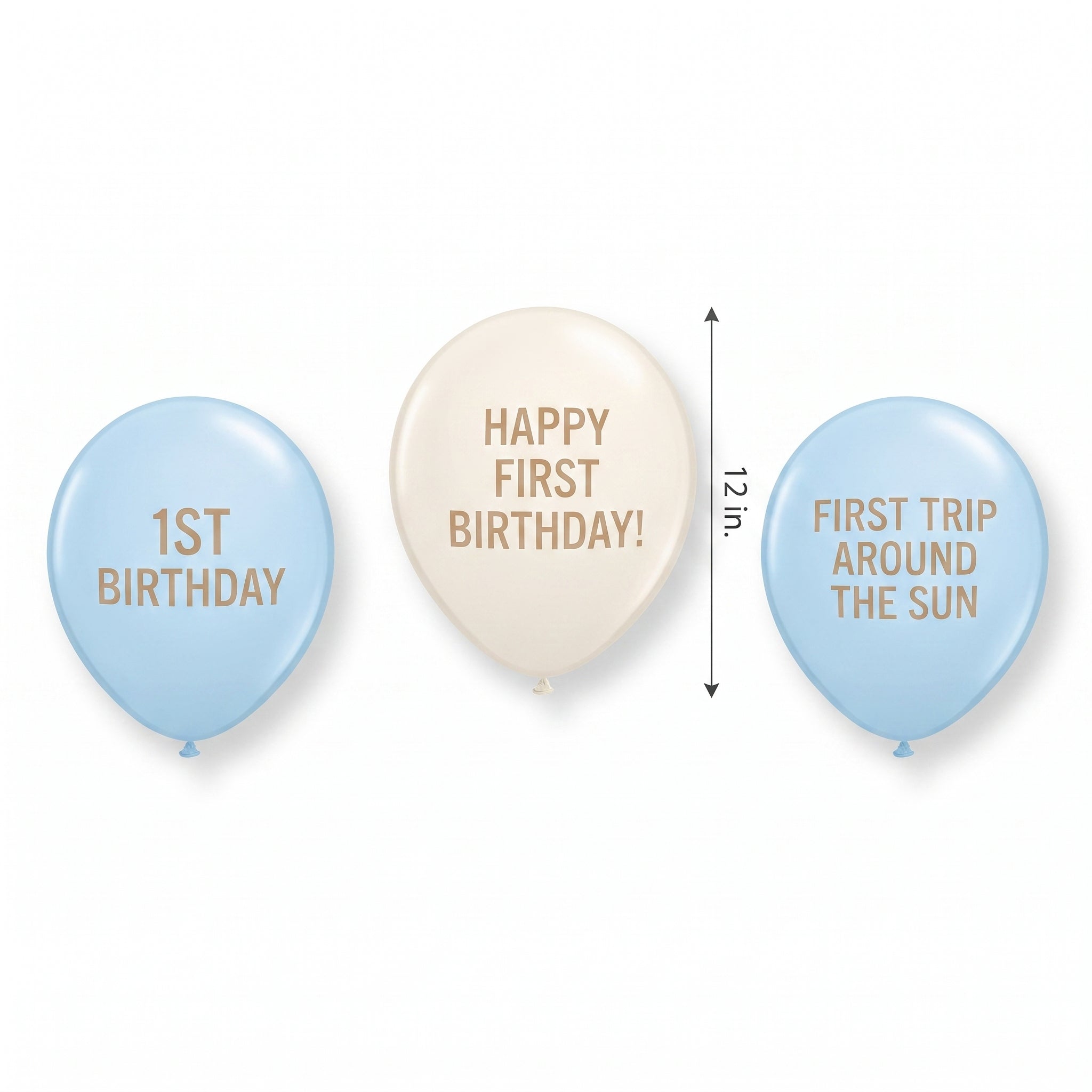 Baby's First Birthday Latex Balloons - 12" Printed, 6-Pack