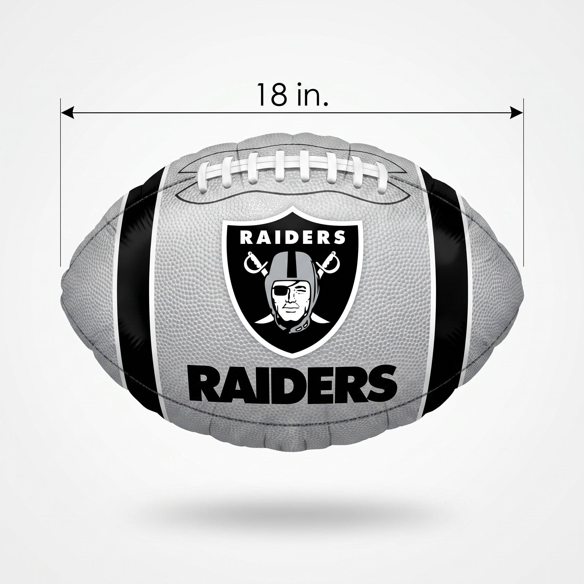 18-Inch Raiders Football Foil Balloon