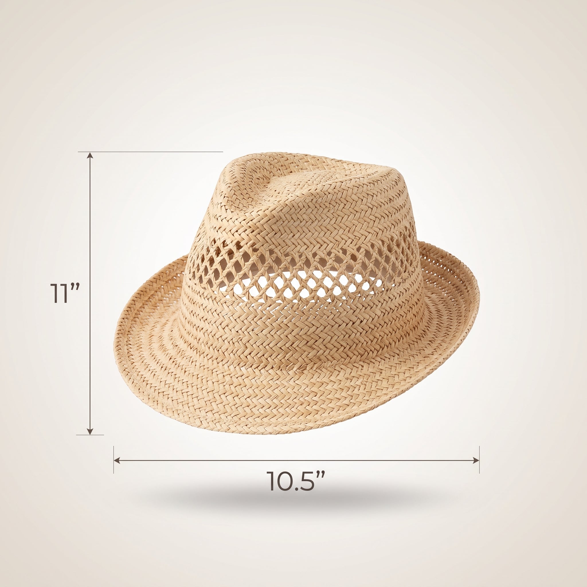 Summer Breeze Straw Fedora Hat