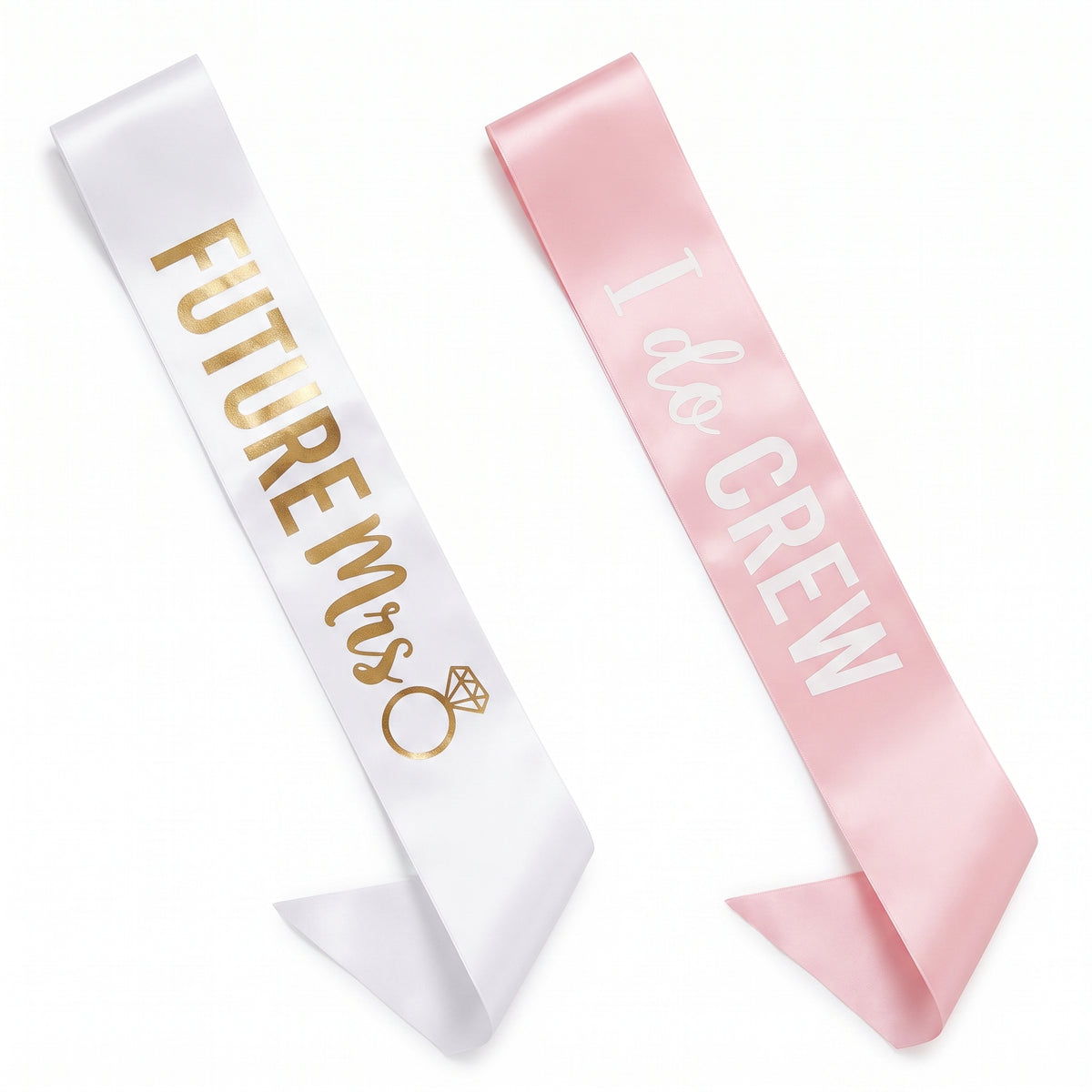 Elegant Bachelorette Sash Set - Pack of 8