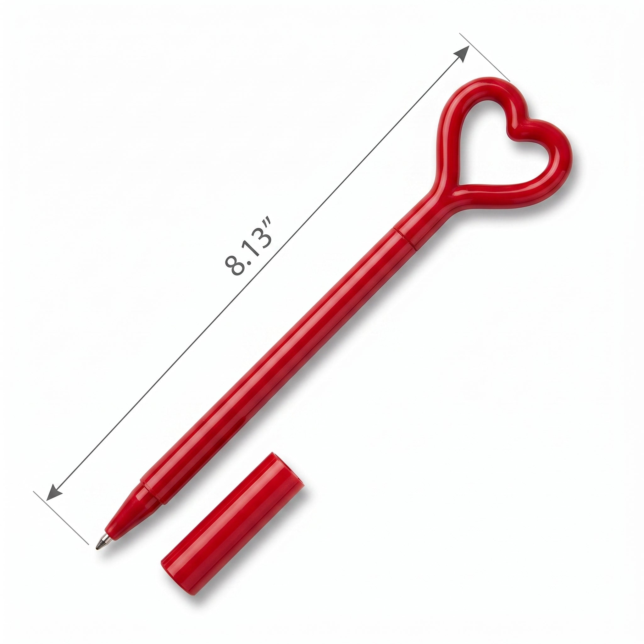 Heart-Shaped Valentine‚Äôs Day Pen, 8-Inch, Red