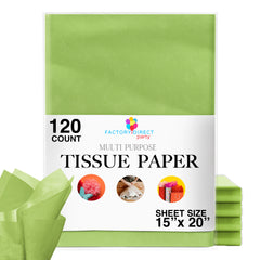 Lime Tissue Paper 15 In. x 20 In. | 120 Sheets