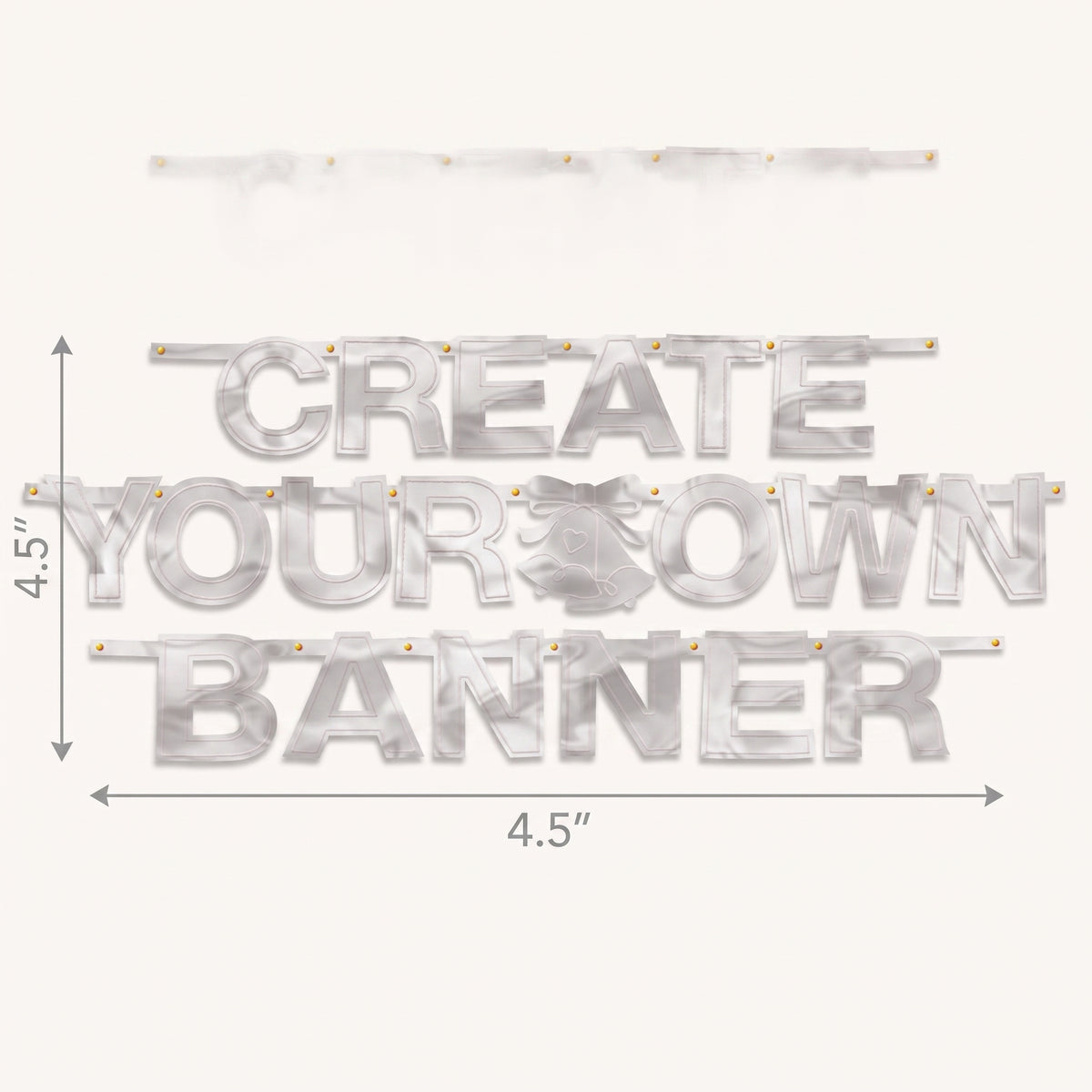 Silver Foil DIY Customizable Banner Kit for Weddings